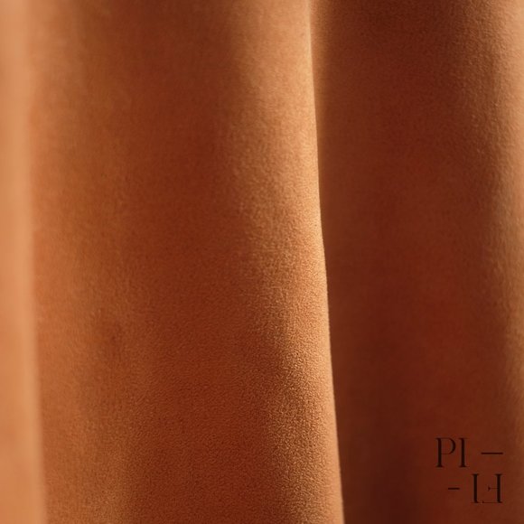 Faux suede soft crewneck tan men sweater size L - Picture 6 of 6